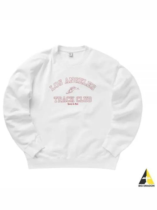 LOS ANGELES TRACK CLUB white CR675 crewneck sweatshirt - SPORTY & RICH - BALAAN 1