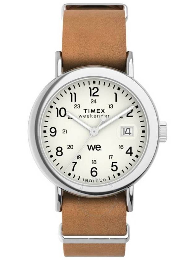 Timex Weekender Quartz White Dial Unisex Watch TW2W86500 - TIMEX - BALAAN 1