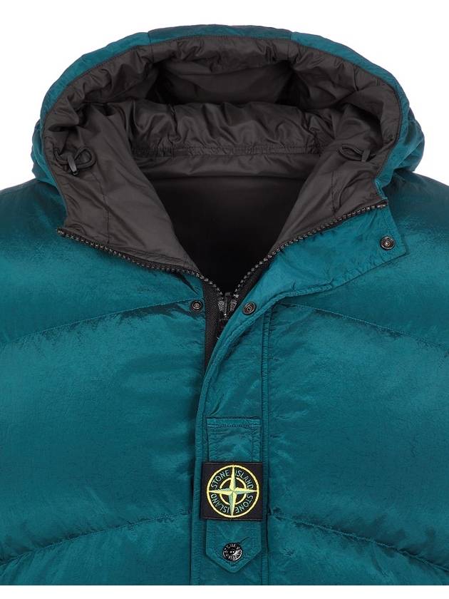 Logo Patch Reversible Padding Green - STONE ISLAND - BALAAN 5