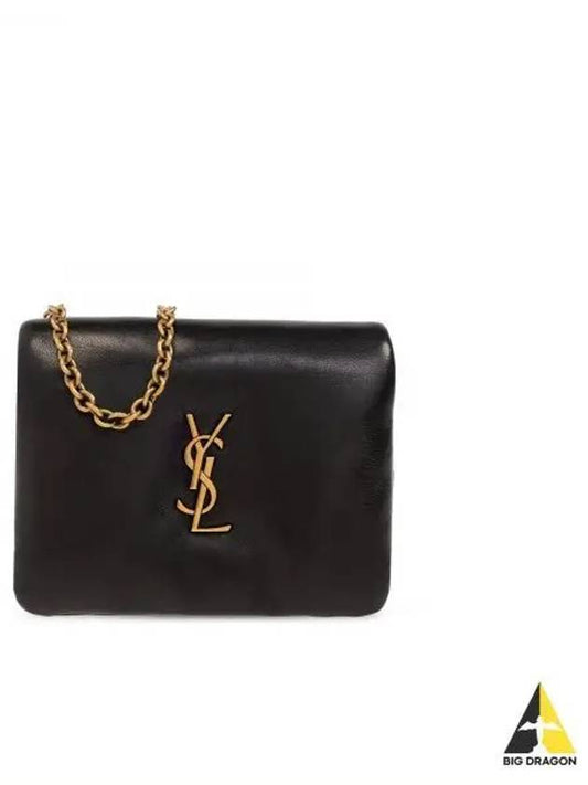 Calypso Chain Card Wallet Black - SAINT LAURENT - BALAAN 2