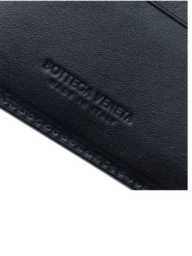 Intrecciato Coin Pocket Half Wallet Black - BOTTEGA VENETA - BALAAN 9