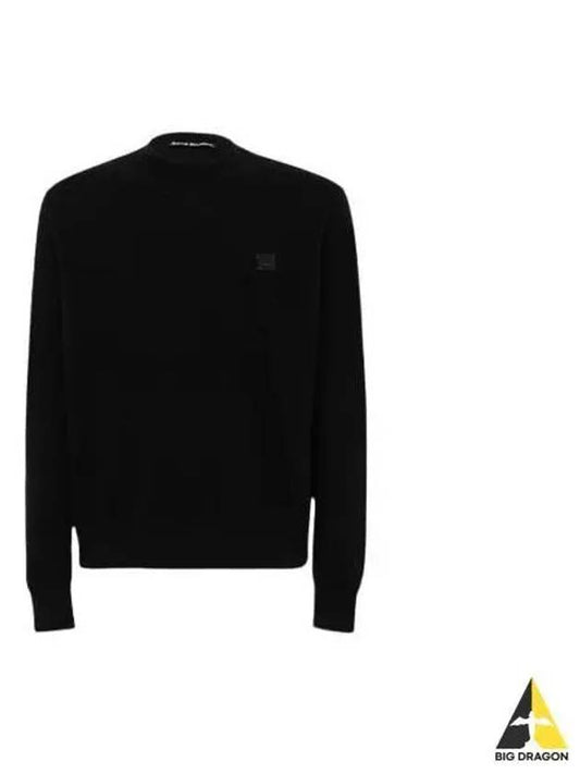 Face logo wool knit black C60042 - ACNE STUDIOS - BALAAN 1