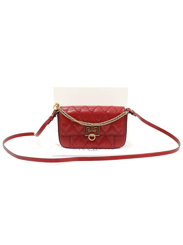 BB604DB08Z Red Goat Skin Quilted Mini Pocket Cross Bag 2WAY - GIVENCHY - BALAAN 2