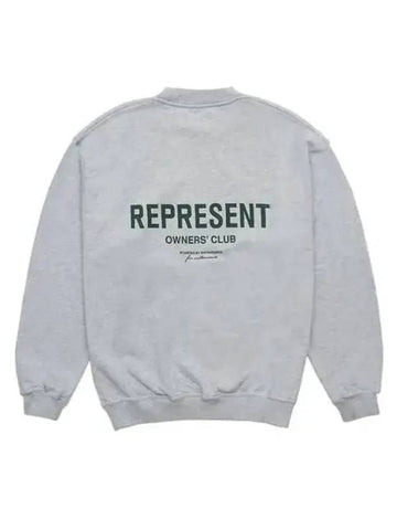 Represent Owners Club Sweatshirt Ash Grey - REPRESENT - BALAAN 1