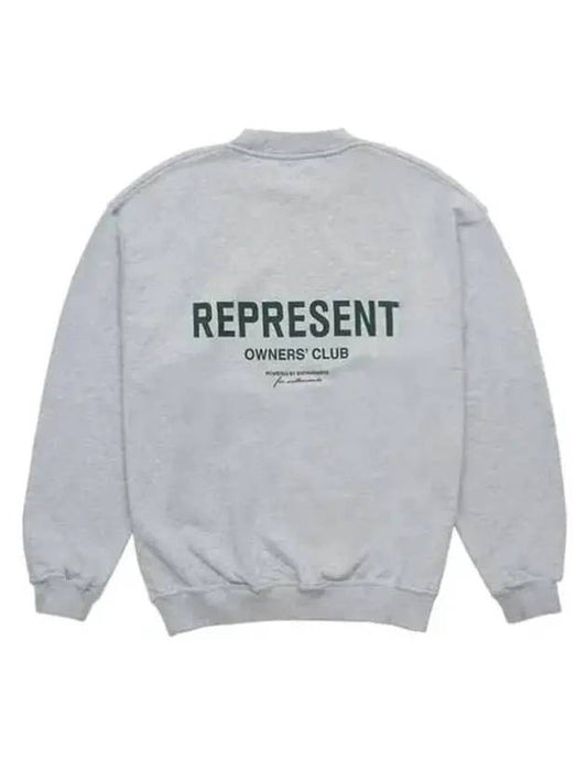 Represent Owners Club Sweatshirt Ash Grey - REPRESENT - BALAAN 1