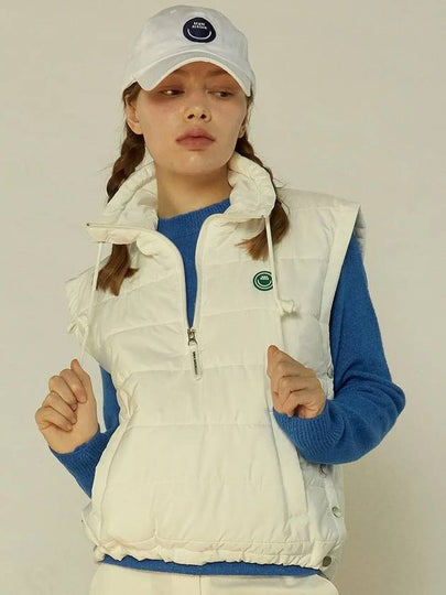 MONBIRDIE SMILE PADDING VEST MONBIRDIE SMILE PADDING ANORAK VEST WHITE - MONBIRDIE GOLF - BALAAN 2