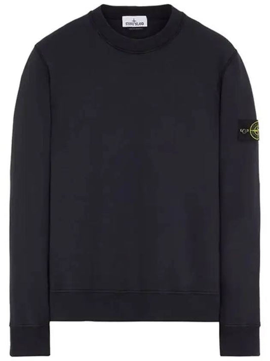 Compass Patch Crew Neck Sweatshirt Navy - STONE ISLAND - BALAAN 2