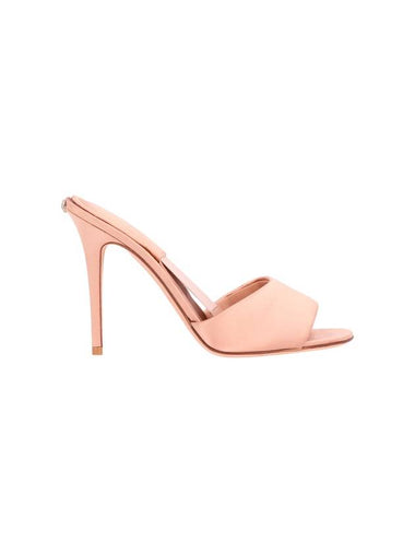 105 HEEL SANDAL WITH PLATINUM LOGO - VALENTINO - BALAAN 1