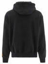 Preston Graphic Print Cotton Hoodie Black - HERON PRESTON - BALAAN 3