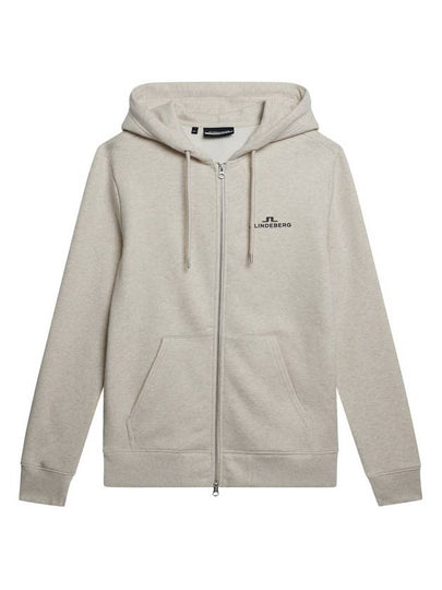 Alpha Hooded Zip-Up Jacket Beige - J.LINDEBERG - BALAAN 2