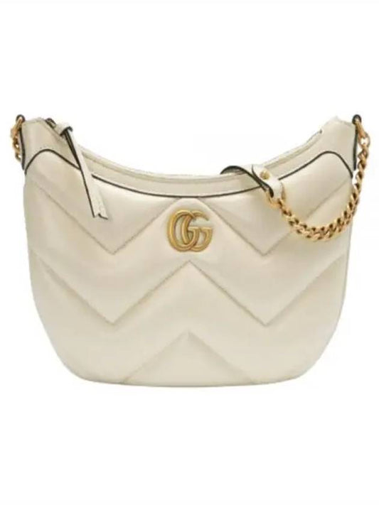 Marmont Small Leather Shoulder Bag White - GUCCI - BALAAN 2