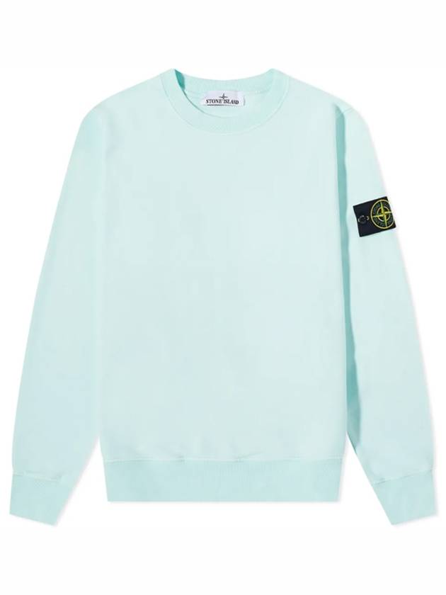 Wappen Patch Crew Neck Sweatshirt Light Blue - STONE ISLAND - BALAAN 2