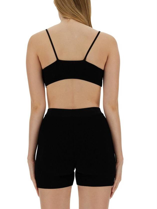 Le Bandeau Pralu Logo Knit Bra Black - JACQUEMUS - BALAAN 4