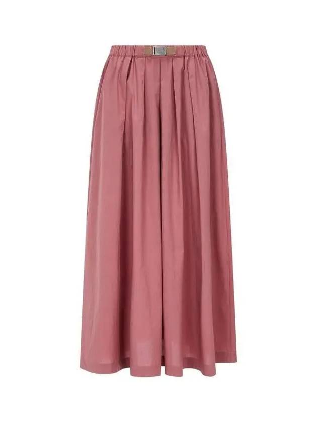 Women s Belted Banding Flare Skirt Dark Pink 270205 - BRUNELLO CUCINELLI - BALAAN 1