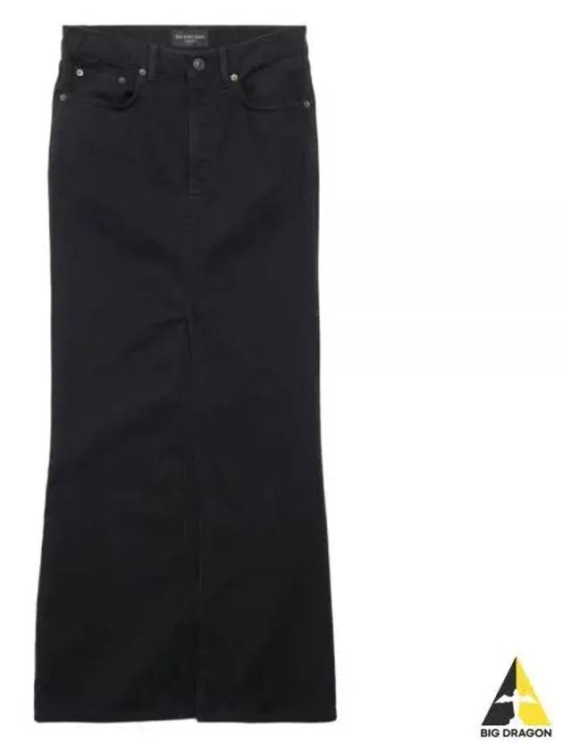 Maxi H-Line Skirt Black - BALENCIAGA - BALAAN 2