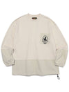 symbol logo block long sleeve t-shirt ivory - OGARP - BALAAN 2