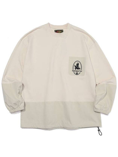 Symbol Logo Block Long Sleeve T-Shirt Ivory - OGARP - BALAAN 1