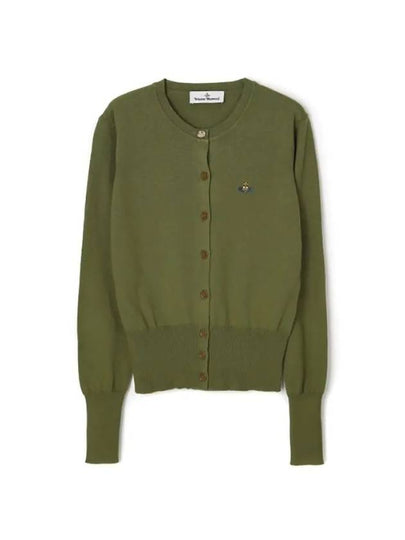 Bea Logo Cardigan Green - VIVIENNE WESTWOOD - BALAAN 2