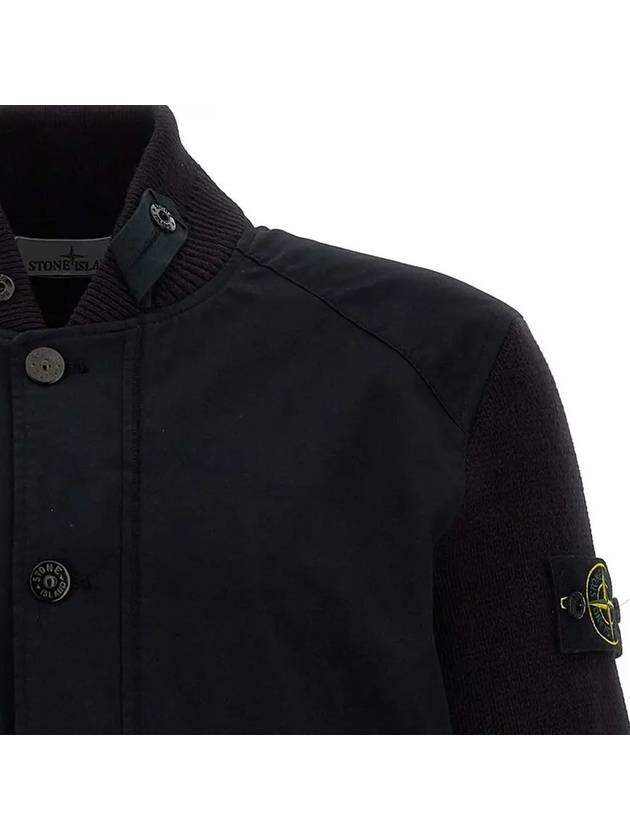 Bio Raso Light Cover Bomber Jacket Navy - STONE ISLAND - BALAAN 4