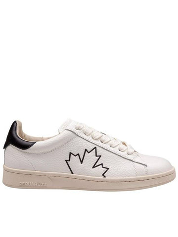 DSQUARED2 Soft Leather Sneakers - DSQUARED2 - BALAAN 1