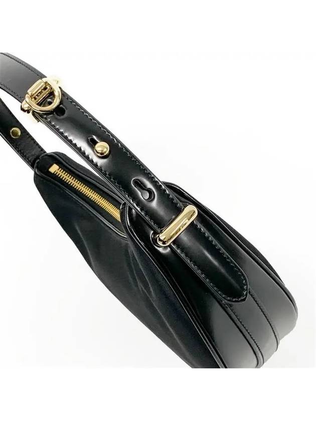 Arque Re-Nylon Leather Shoulder Bag Black - PRADA - BALAAN 7