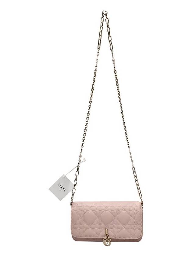 S0977ONMJ M413 Pink Cannage Lambskin Lady Phone Pouch Chain Bag - DIOR - BALAAN 4