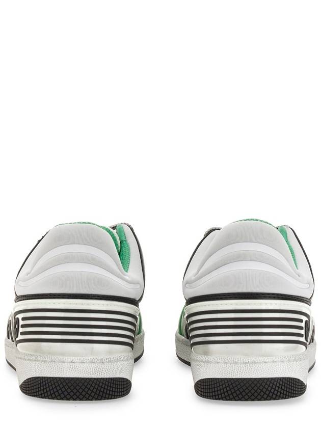 Men's Basket Low Top Sneakers Green - GUCCI - BALAAN 3