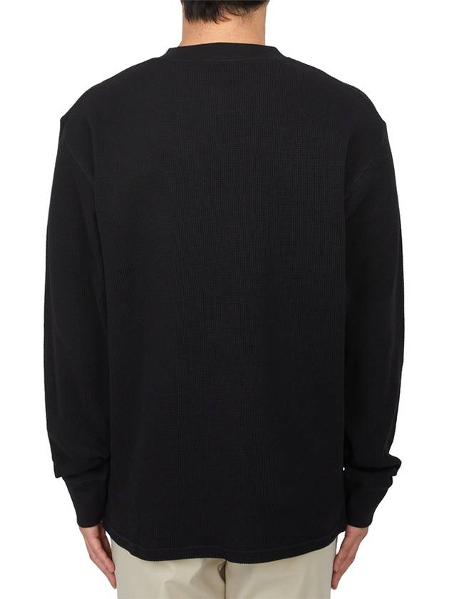 Basics Script Long Sleeve T-Shirt Black - CARHARTT WIP - BALAAN 4