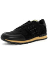 Men's Rockstud Low Top Sneakers Black - VALENTINO - BALAAN 4