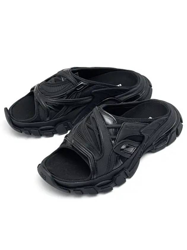 Track Slide Sandals Black - BALENCIAGA - BALAAN.