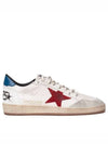 Ball Star Lace-up Leather Low Top Sneakers White - GOLDEN GOOSE - BALAAN 2