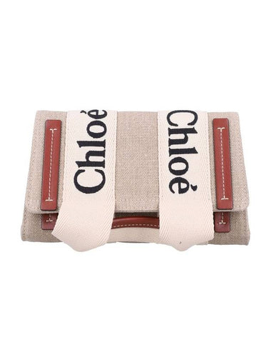 Woody Canvas Belt Bag Beige Brown - CHLOE - BALAAN 1