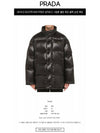 Triangle Logo Nylon Padded Jacket Black - PRADA - BALAAN 3