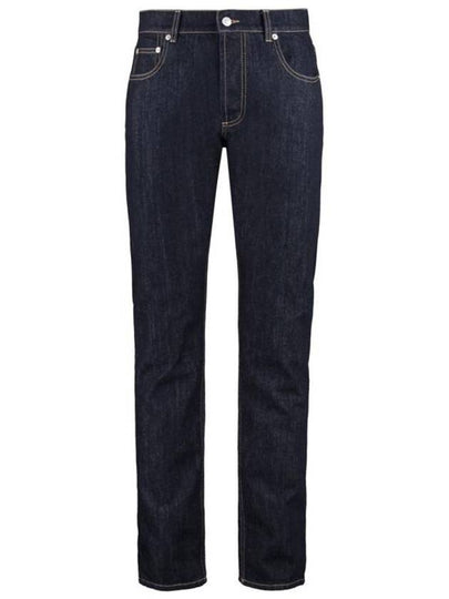 Denim Straight Jeans Blue - ALEXANDER MCQUEEN - BALAAN 2