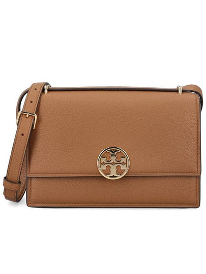 Miller Leather Cross Bag Brown - TORY BURCH - BALAAN 2