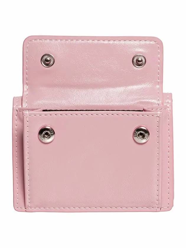 Le Mask Dot Pocket 3-fold Half Wallet Baby Pink - LE MASQUE - BALAAN 4