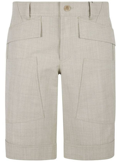 pocket line decorated Bermuda casual shorts - BURBERRY - BALAAN 2