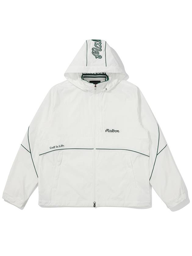 Color line point high neck jacket OFF WHITE MAN - MALBON GOLF - BALAAN 1