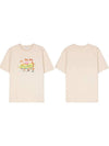 Maison Kitsune Surfing Fox Print Cotton Short Sleeve T Shirt MM00120 - POLO RALPH LAUREN - BALAAN 1