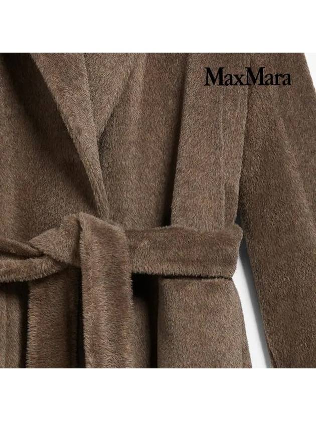 S Malaysia Alpaca Wool Single Coat Gray - MAX MARA - BALAAN.