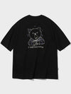 Coffe Bear embroidered short sleeve t-shirt black - CPGN STUDIO - BALAAN 1