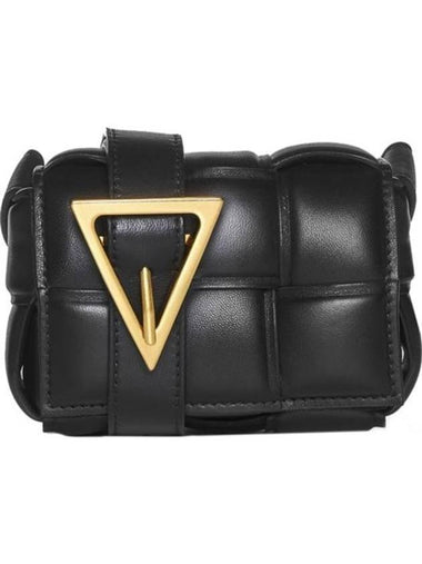 Candy Cassette Padded Mini Cross Bag Black - BOTTEGA VENETA - BALAAN 1