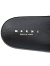 Logo Jacquard Rubber Slippers Black - MARNI - BALAAN 7