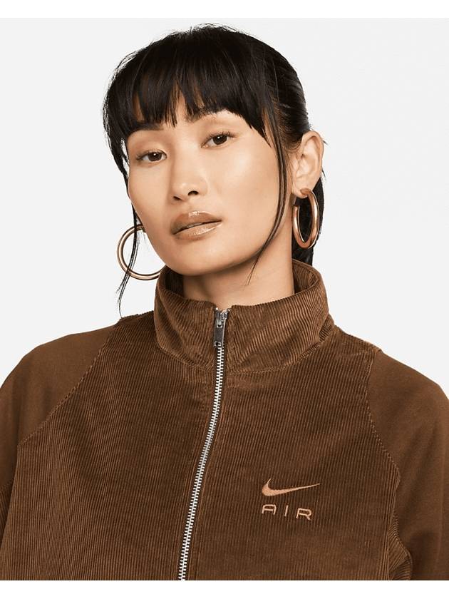 Corturoy Jacket DQ6929 259 Brown WOMENS L Asian Fit - NIKE - BALAAN 3