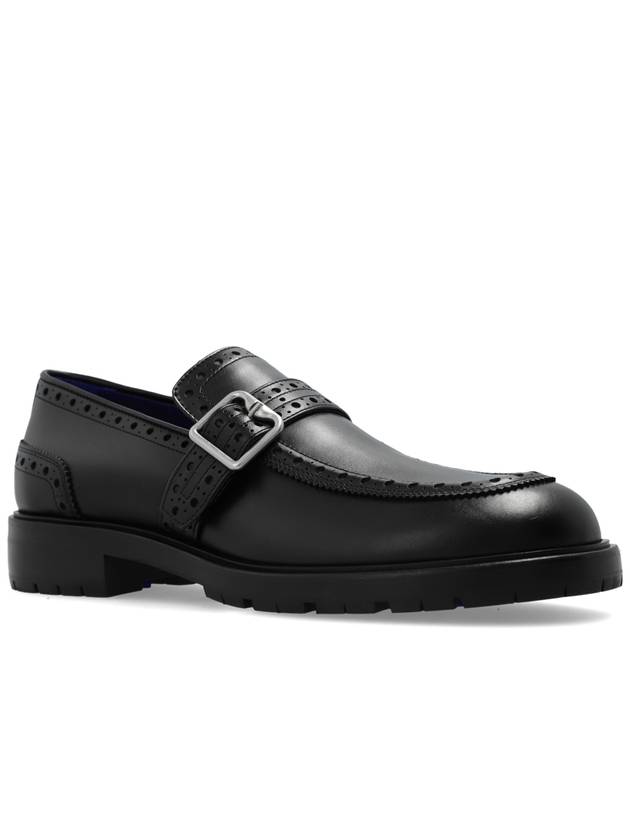 Soho Leather Loafers Black - BURBERRY - BALAAN 5