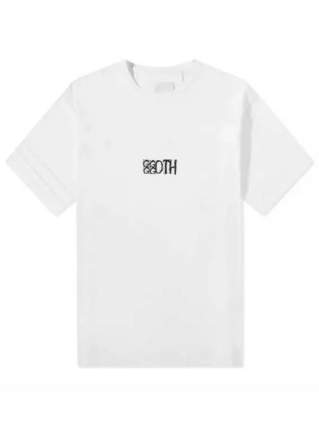 Goth Print Cotton Short Sleeve T-Shirt White - GIVENCHY - BALAAN 2