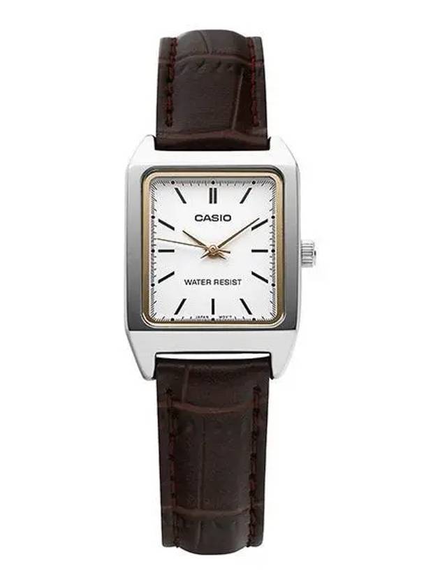 LTP V007L 7E2UDF Analog Square CSAT Student Women s Leather Watch 1139711 - CASIO - BALAAN 1