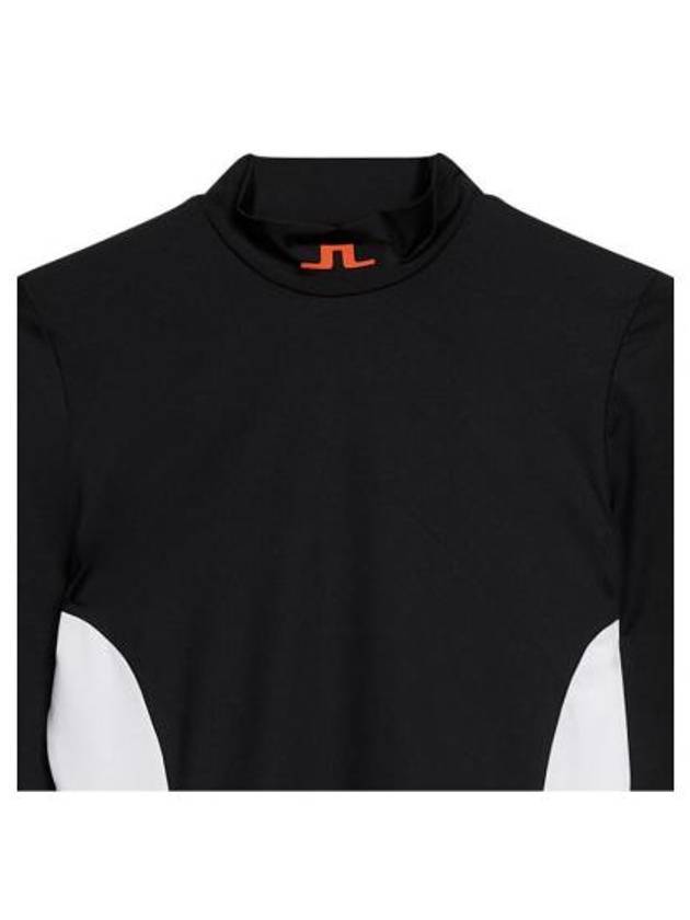 Thabisa Mockneck Long Sleeve T-Shirt Black - J.LINDEBERG - BALAAN 4