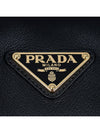 Large Leather Shoulder Bag Black - PRADA - BALAAN 7