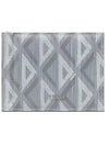 CD Diamond Canvas Money Clip Half Wallet Grey - DIOR - BALAAN 1